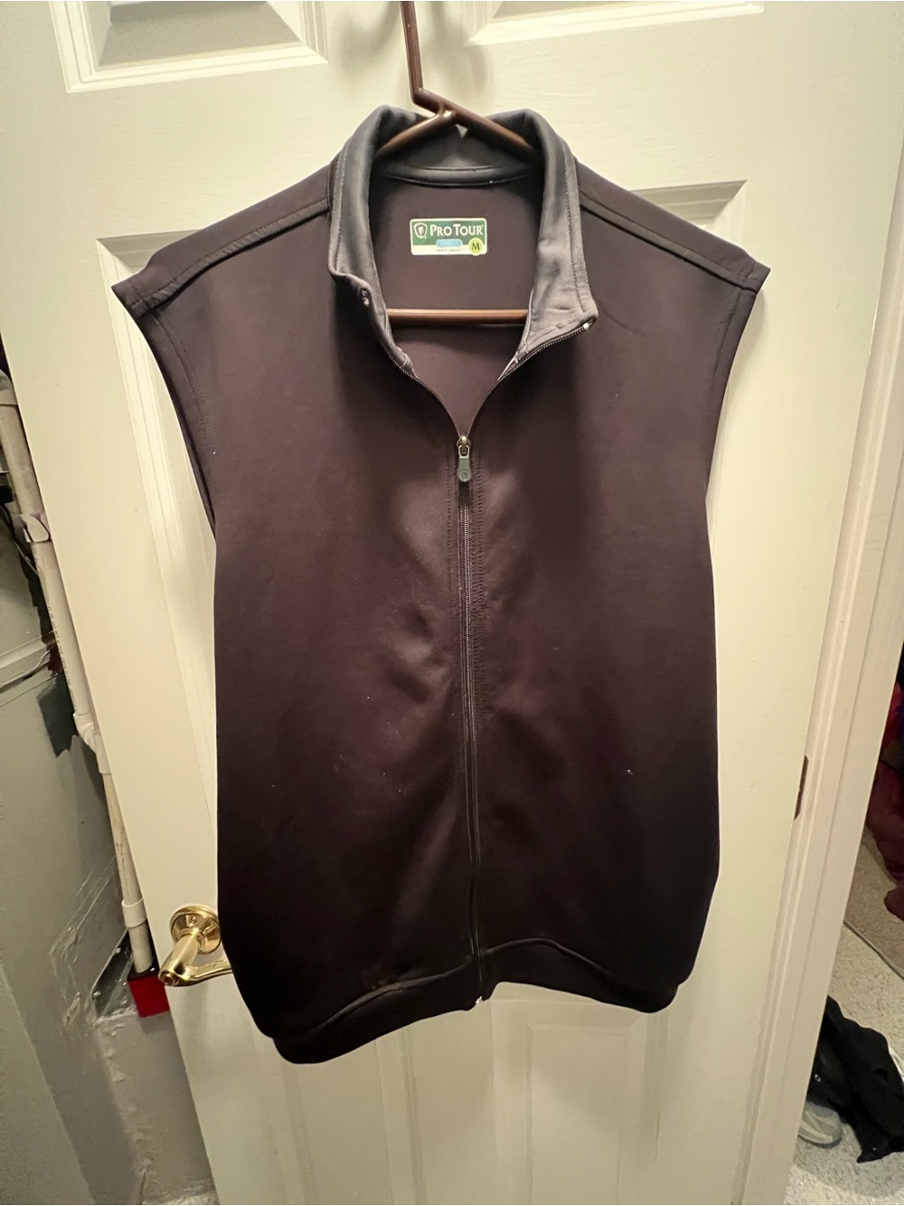 Pro Tour Men's Black Full-Zip Golf Vest